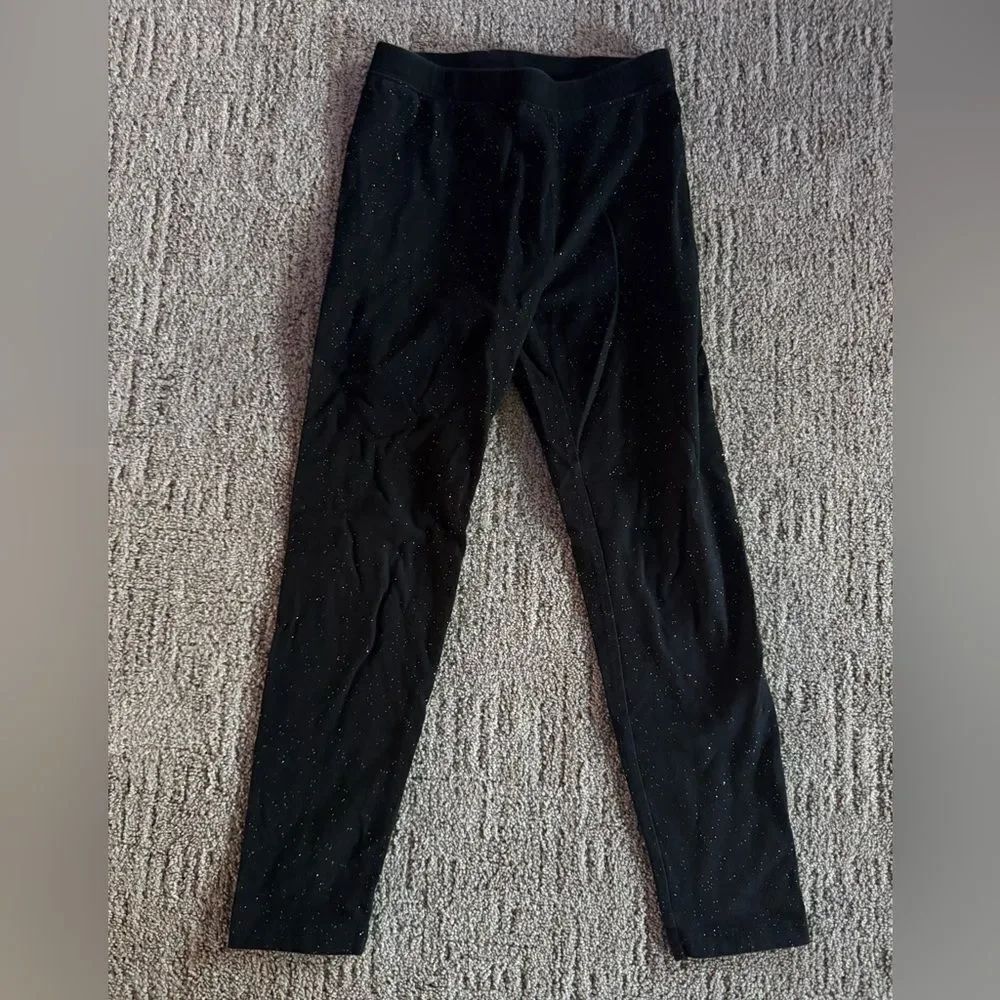 Cat & Jack Black Sparkle Kids Leggings